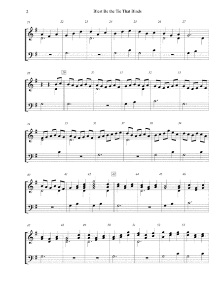 Blest Be The Tie That Binds For 2 Octave Handbell Choir Page 2