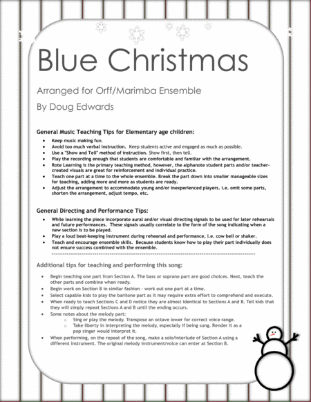 Blue Christmas As Sung By Elvis Page 2