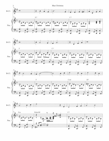 Blue Christmas Bb Clarinet Solo And Piano Page 2
