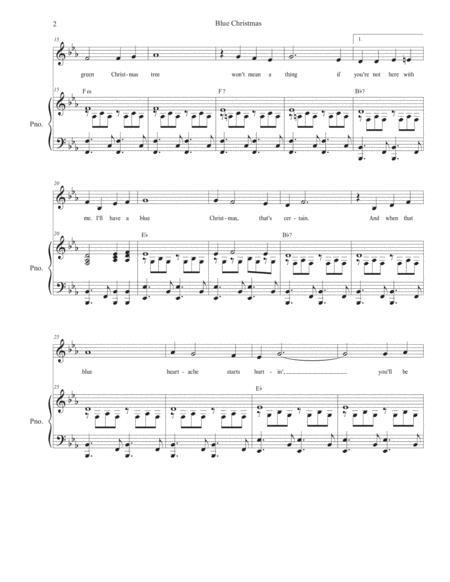 Blue Christmas Vocal Solo Page 2