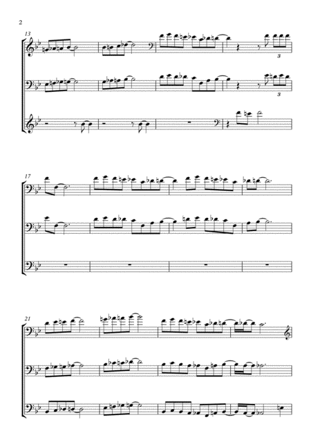 Blue Monk Superbass Transcription Double Bass Trio Page 2
