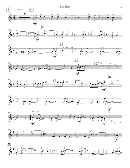 Blue Skies Flute 4 Page 2