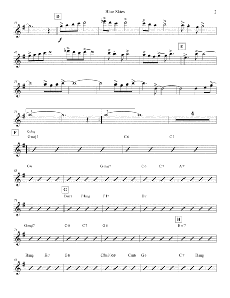 Blue Skies Strings Violin 1 Page 2