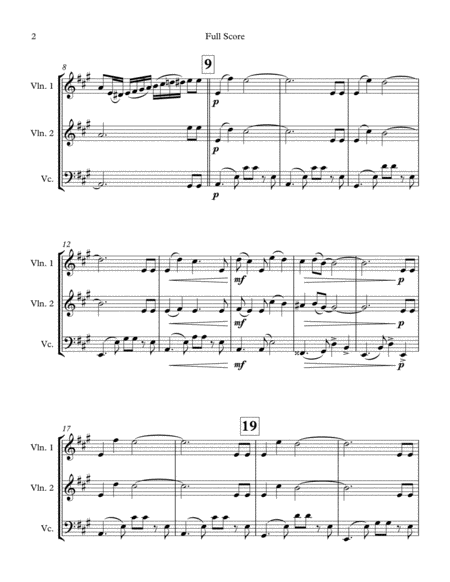 Blue Tango For String Trio Page 2