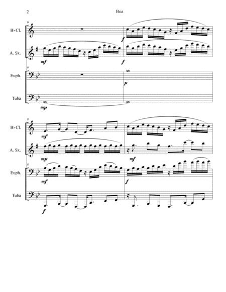 Boa Quartet Of Clarinet Alto Sax Euphonium Tuba Page 2