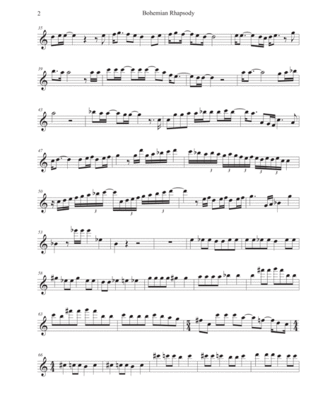 Bohemian Rhapsody Easy Key Of C English Horn Page 2