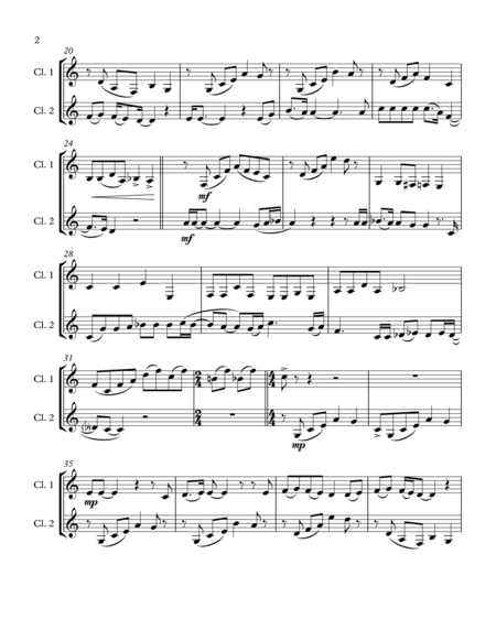 Bohemian Rhapsody For Two Clarinets Page 2