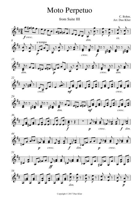 Bohm Moto Perpetuo From Suite Iii 2nd Violin Accompaniment Page 2