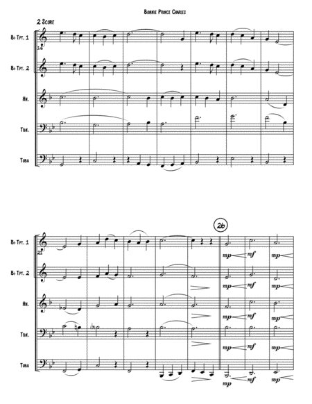 Bonnie Prince Charles A Medley Of Scottish Songs Page 2