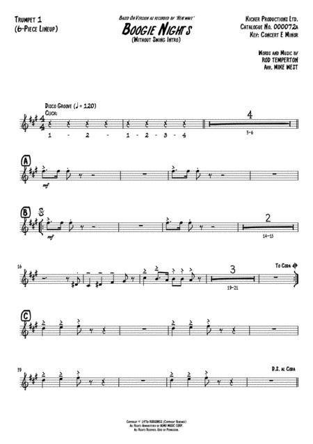 Boogie Nights 6 Piece Brass Section Page 2