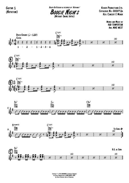 Boogie Nights Guitar 1 Notation Page 2