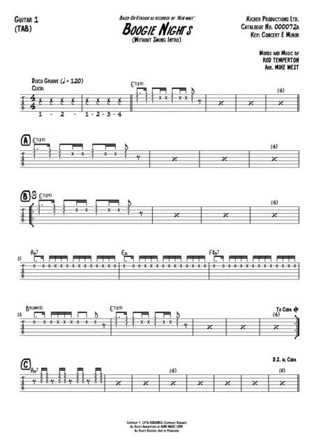 Boogie Nights Guitar 1 Tab Page 2