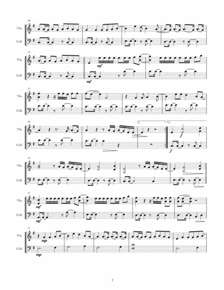 Born To Die Violin Cello Page 2