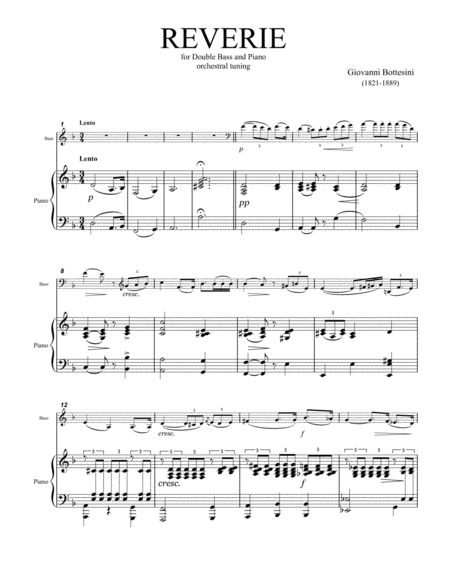 Bottesini Reverie Orchestral Tuning Page 2