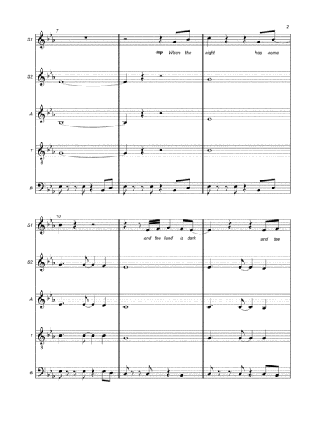 Bound For The Promised Land Accompaniment Sound Track For String And Wind Instruments Page 2