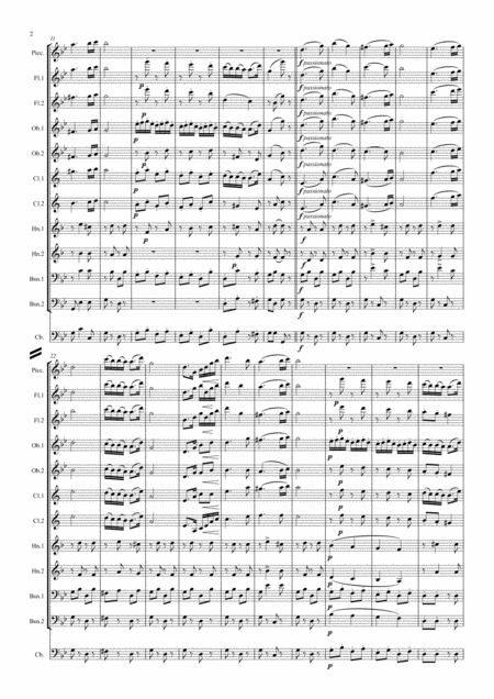 Brahms Hungarian Dance Ungarischer Tanz No 5 Wind Dectet Page 2