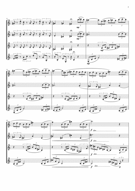 Brahms Rhapsody Op 79 No 2 For Clarinet Quartet Page 2