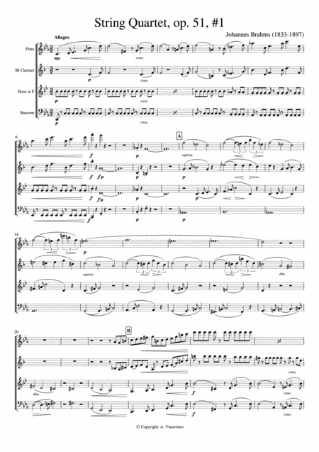 Brahms String Quartet 1 Op 51 Page 2