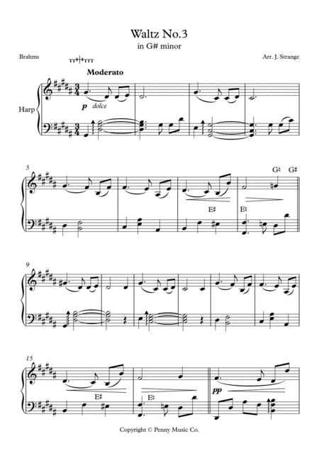 Brahms Waltz No 3 In G Minor Page 2