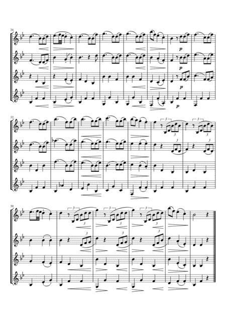 Brahms Waltz Op 39 No 15 For Clarinet Quartet Page 2