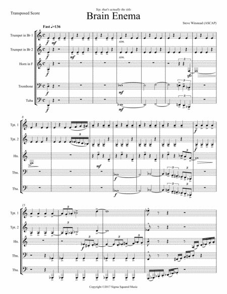 Brain Enema For Brass Quintet Page 2