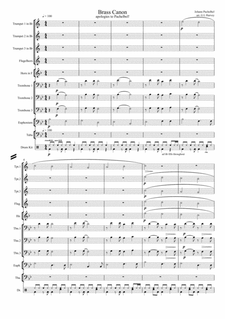 Brass Canon 10 Piece Brass Ensemble Percussion Page 2