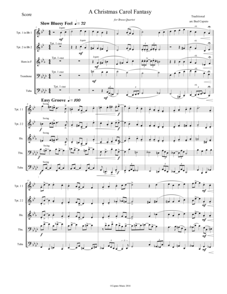 Brass Quintet A Christmas Fantasy Page 2