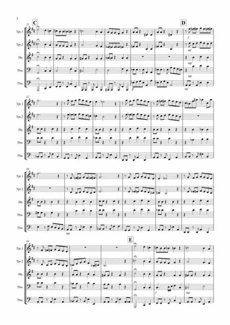 Brass Quintet No 2 Op 3 The Party Movement 2 Page 2