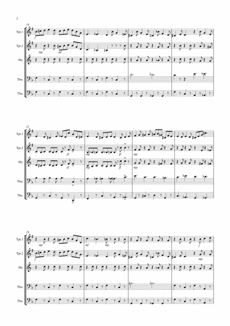 Brass Quintet No 3 The Tour Movement 1 Page 2