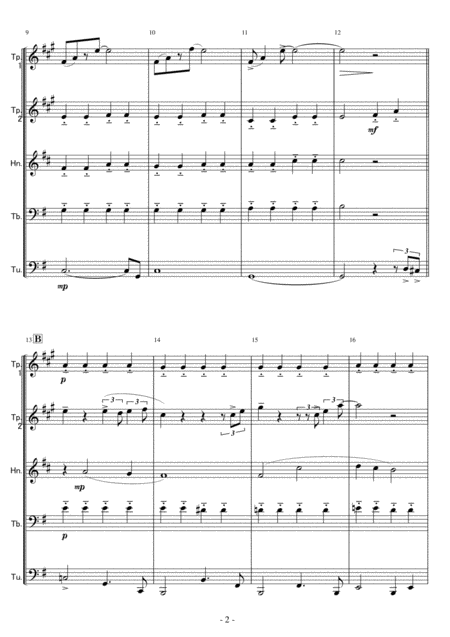 Brass Quintet They Long To Be Close To You The Carpenters Page 2