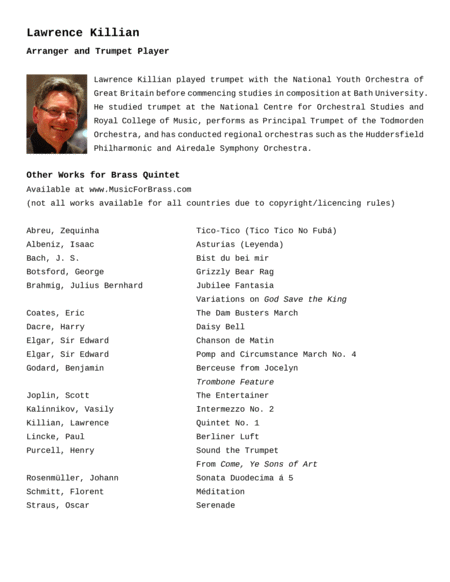 Brazil For Brass Quintet Page 2