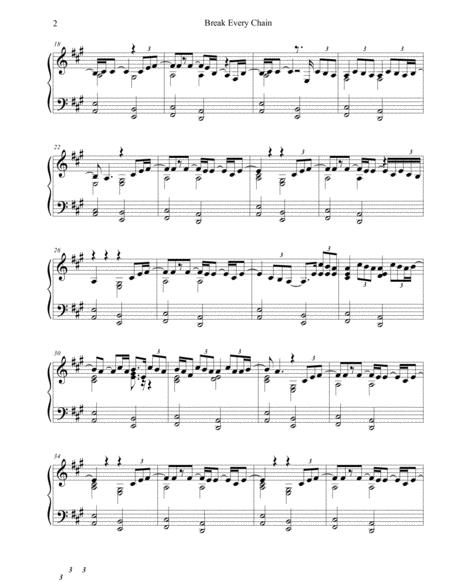 Break Every Chain Tash Cobbs Sheet Music Advanced Piano Page 2