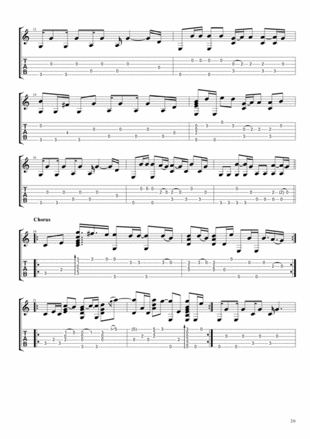 Breakeven Fingerstyle Guitar Page 2