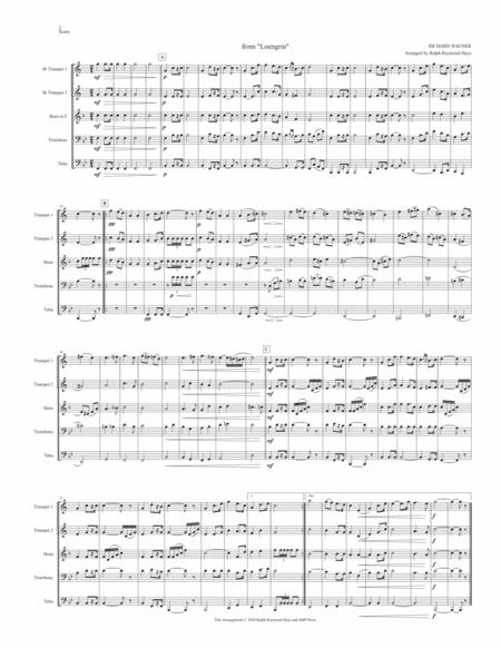 Bridal Chorus Here Comes The Bride From Lohengrin For Brass Quintet Page 2