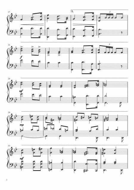 Bridal Chorus Wagner Full Version Piano Solo Grade 4 With Note Names Page 2