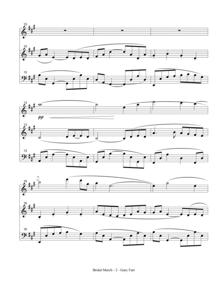 Bridal March In A For Chamber Trio Page 2