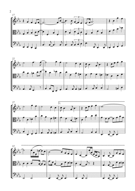 Bridge Over Troubled Water By Simon And Garfunkel Arranged For String Trio Violin Viola And Cello Page 2