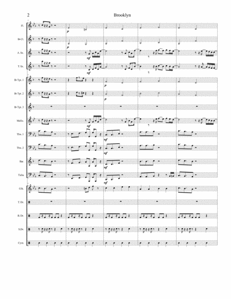 Brooklyn Marching Band Arrangement Page 2