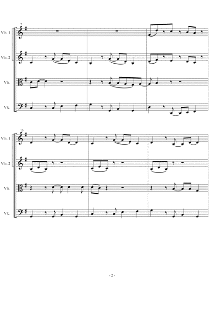 Brown Eyed Girl Van Morrison Arranged For String Quartet Page 2