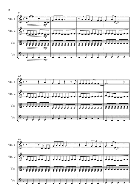 Bruno Mars Marry You String Quartet Page 2