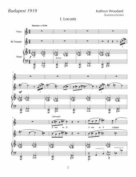 Budapest 1919 Song Cycle Page 2