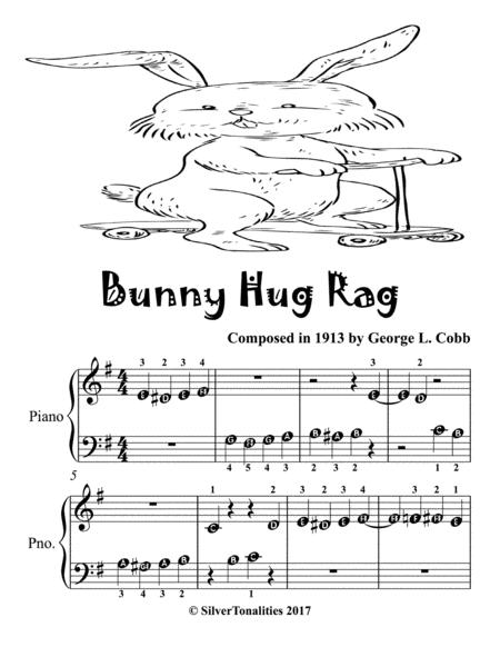 Bunny Hug Rag Beginner Piano Sheet Music Page 2