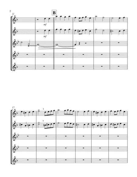 Burgundian Air March Of The Three Kings Saxophone Quintet Page 2