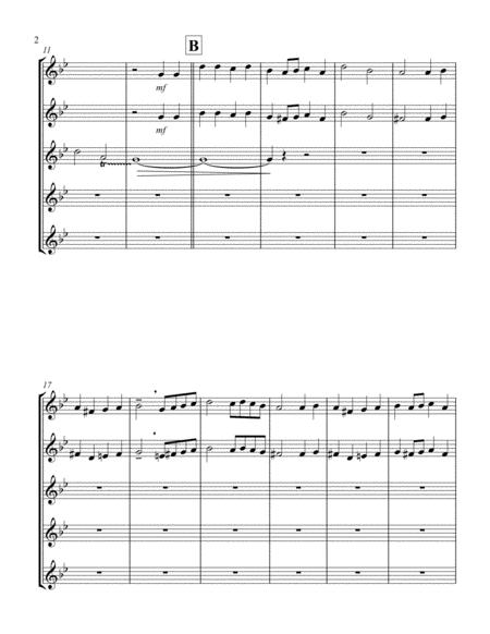 Burgundian Air March Of The Three Kings Tenor Saxophone Quintet Page 2