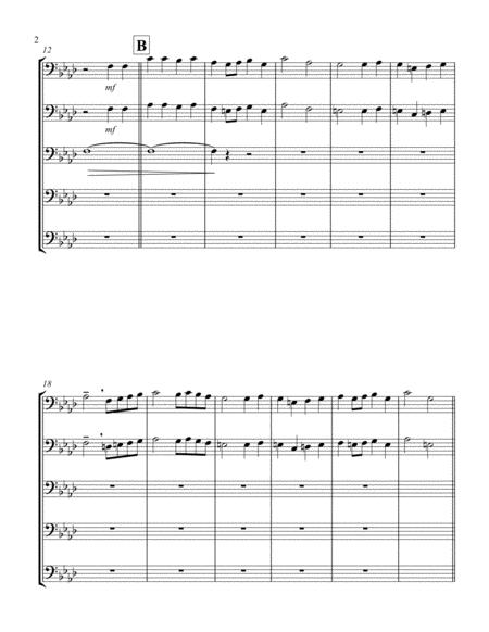 Burgundian Air March Of The Three Kings Trombone Quintet Page 2