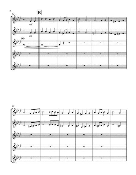 Burgundian Air March Of The Three Kings Violin Quintet Page 2