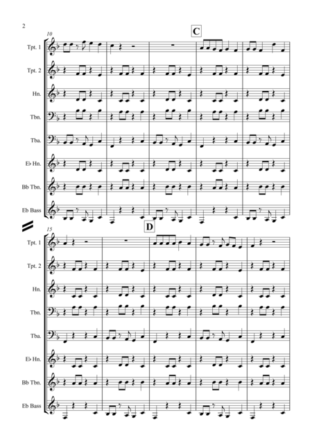 Burnies Reggae For Brass Quintet Page 2