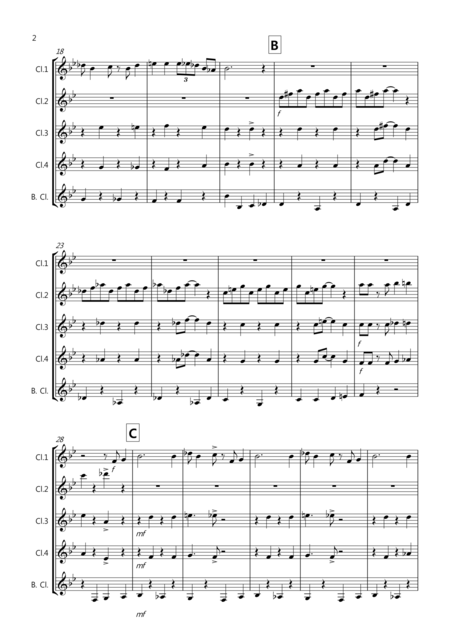 Burnies Stomp For Clarinet Quintet Page 2