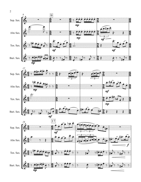 Burnsiana For Saxophone Quartet Page 2