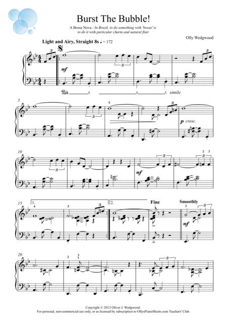 Burst The Bubble Latin Bossa Nova Solo Piano Page 2